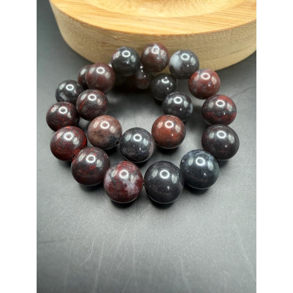 Chicken Blood Jasper 8.5mm Bracelet